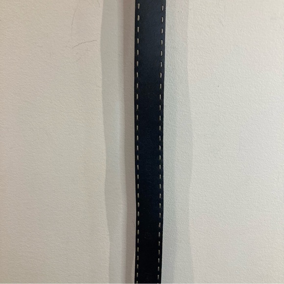 FOSSIL Leather White  Stitching Classic Vintage Look and Feel Belt - Picture 10 of 15